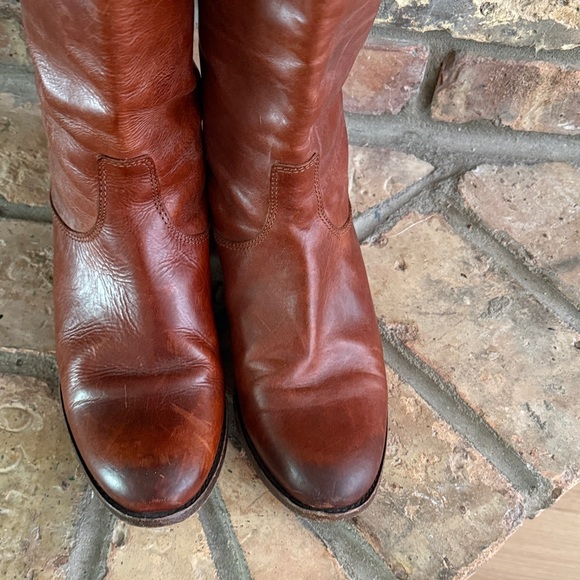 Frye Brown Leather Knee-High Boots - Picture 4 of 8